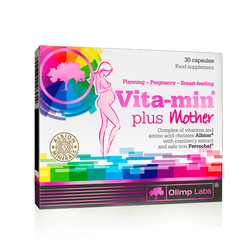 Вітаміни для вагітних, Vita-Min Plus Mother Olimp 30 капсул