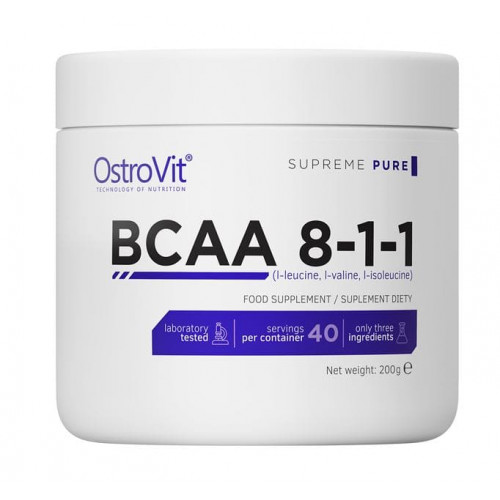 BCAA 8-1-1 OstroVit 200 г без добавок