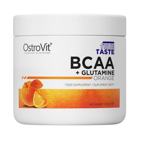 Амінокислоти Ostrovit BCAA+Glutamin 200 gr orange