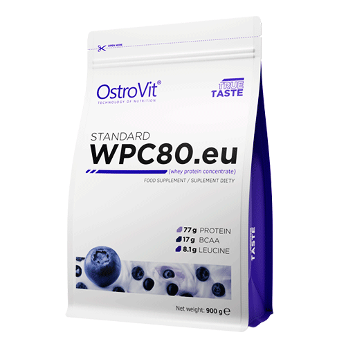 Протеин OstroVit STANDARD WPC80.eu 900 г черника