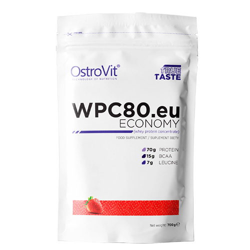 Протеин OstroVit WPC80.eu ECONOMY 700 г клубника