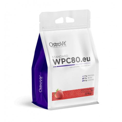Протеин OstroVit STANDARD WPC80.eu 2270 г клубника