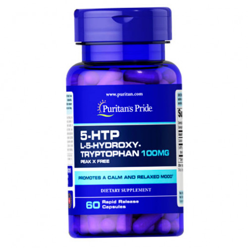 5-HTP 100 mg Puritan's Pride 60 капсул 5-гідрокситриптофан