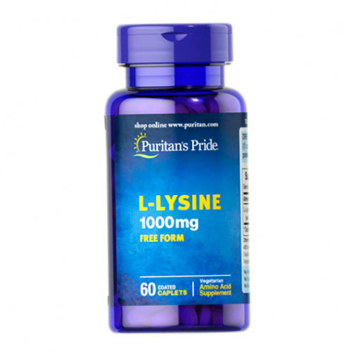Амінокислота Puritan's Pride L-Lysine 1000 mg 60 caplets