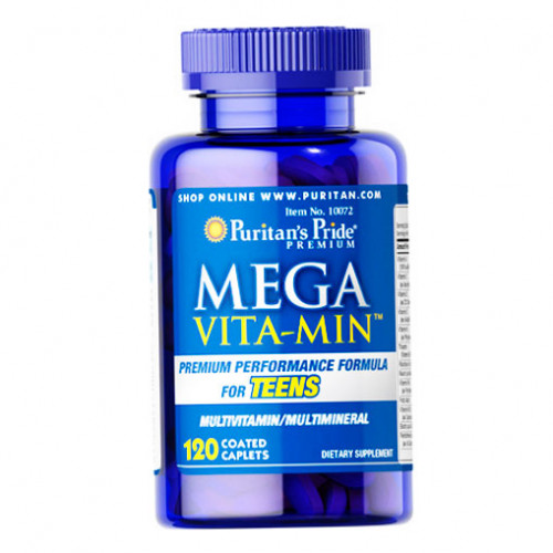 Вітаміни Puritan's Pride Mega Vita Min™ Multivitamins for Teens 120 tab
