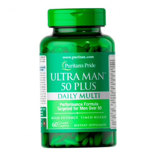 Вітаміни Puritan's Pride Ultra Man 50 Plus 60 каплет