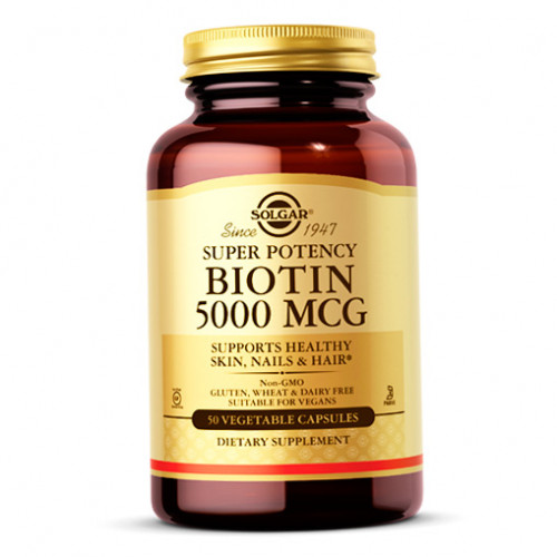 Вітаміни Solgar Biotin 5000 mcg 50 капсул