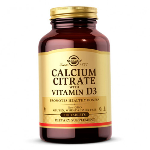 Вітаміни SOLGAR Calcium Citrate With Vitamin D3 120 таблеток