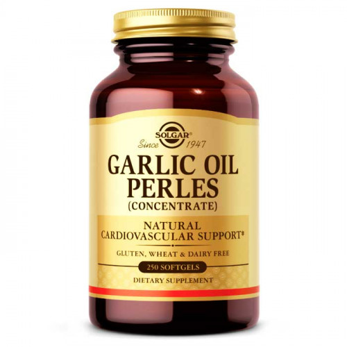 Часникова олія, Garlic Oil Perles Solgar 250 софтгель