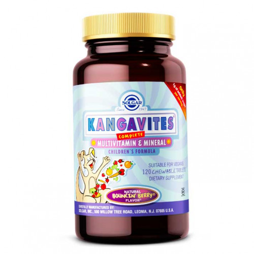 Вітаміни для дітей, Solgar Kangavites® Multivitamin & Mineral 120 таблеток