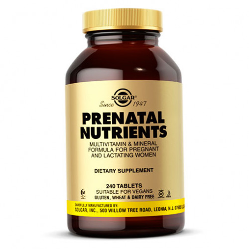 Вітаміни Solgar Prenatal Nutrients 240 таблеток