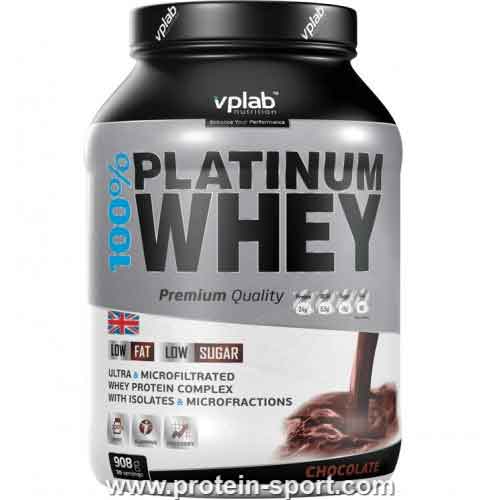 Протеин VP Lab 100% PLATINUM  WHEY 908 g chocolate