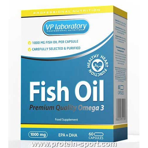 Омега 3, VP Lab FISH OIL (60 капсул)