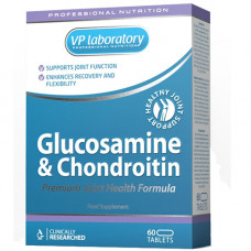 Глюкозамин, Хондроитин, VP Lab Glucosamine Chondroitin 60 таблеток