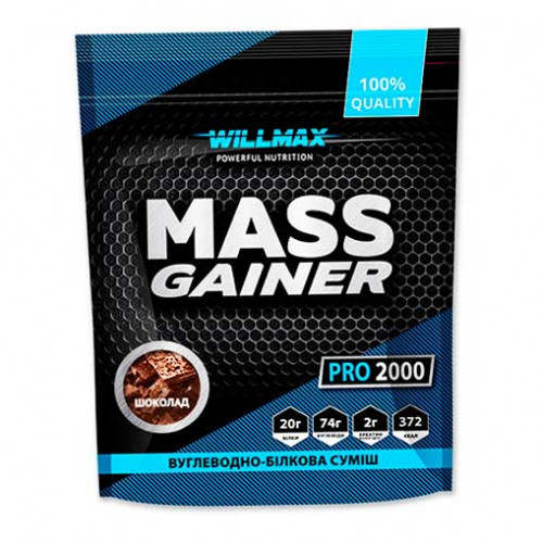 Гейнер Willmax Mass Gainer 2 кг Шоколад