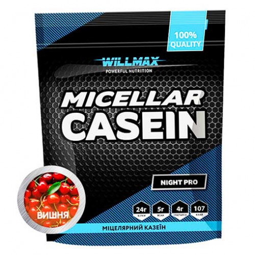 Willmax протеїн Micellar Casein 80% Вишня 900г