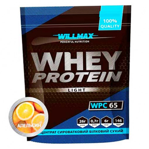 Willmax протеїн WHEY PROTEIN 65% 1кг Апельсин