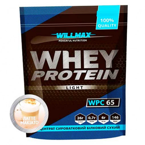 Протеїн Willmax WHEY PROTEIN 65% 1кг Латте