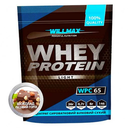 Willmax протеїн WHEY PROTEIN 65% 1кг Шоколад-Лісовий горіх