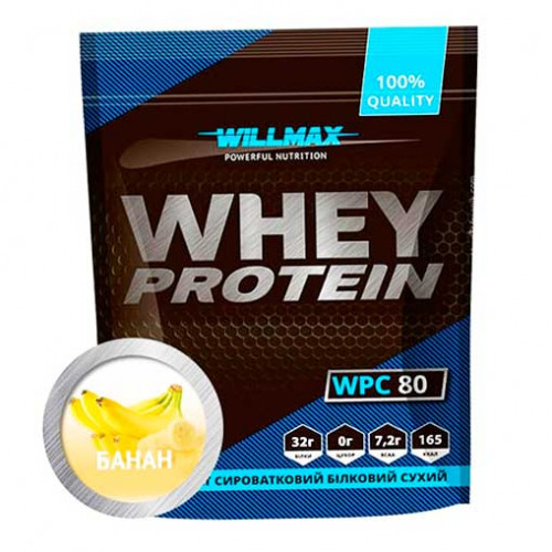 Willmax протеин WHEY PROTEIN 80% Банан 920г