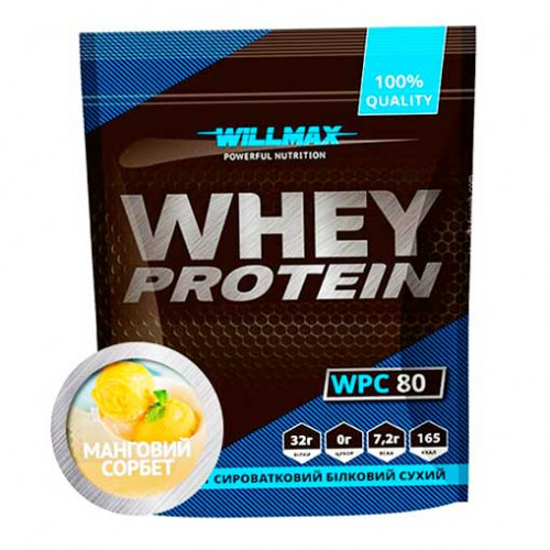 Willmax протеїн WHEY PROTEIN 80% Манговий сорбет 920г