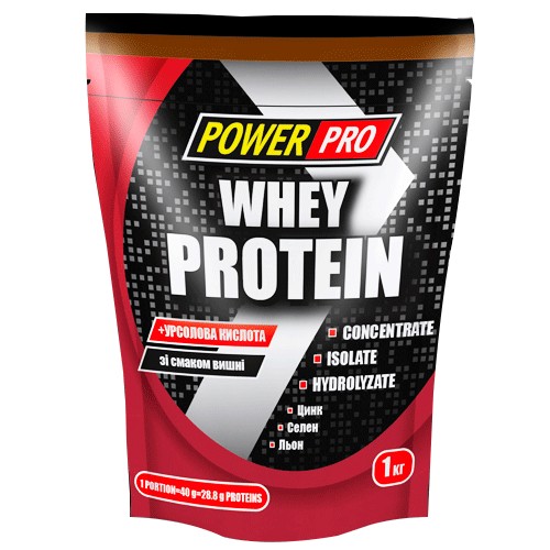 Протеин Power Pro WHEY PROTEIN 1000г вишня 