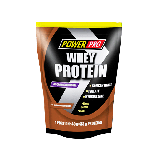 Протеин Power Pro WHEY PROTEIN 1000г шоколад 