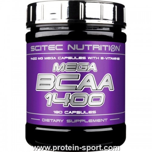 Аминокислоты Scitec Nutrition MEGA BCAA 1400 180 капсул