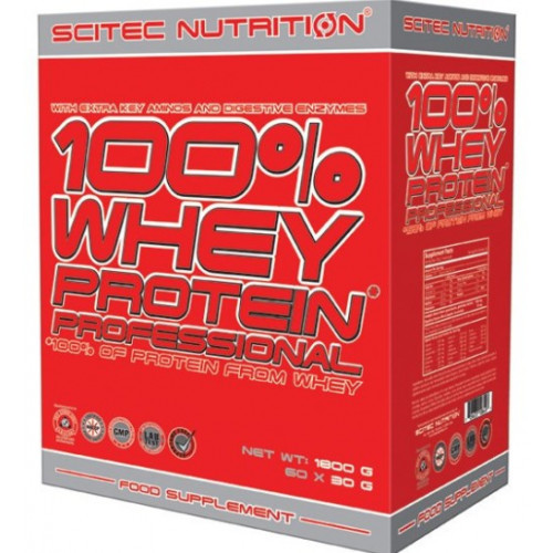 100% Whey Protein Prof. Scitec Nutrition sachet 60 пакетиків