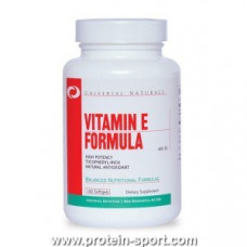 Витамин Е, Vitamin E Formula Universal Nutrition 100 гелевих капсул