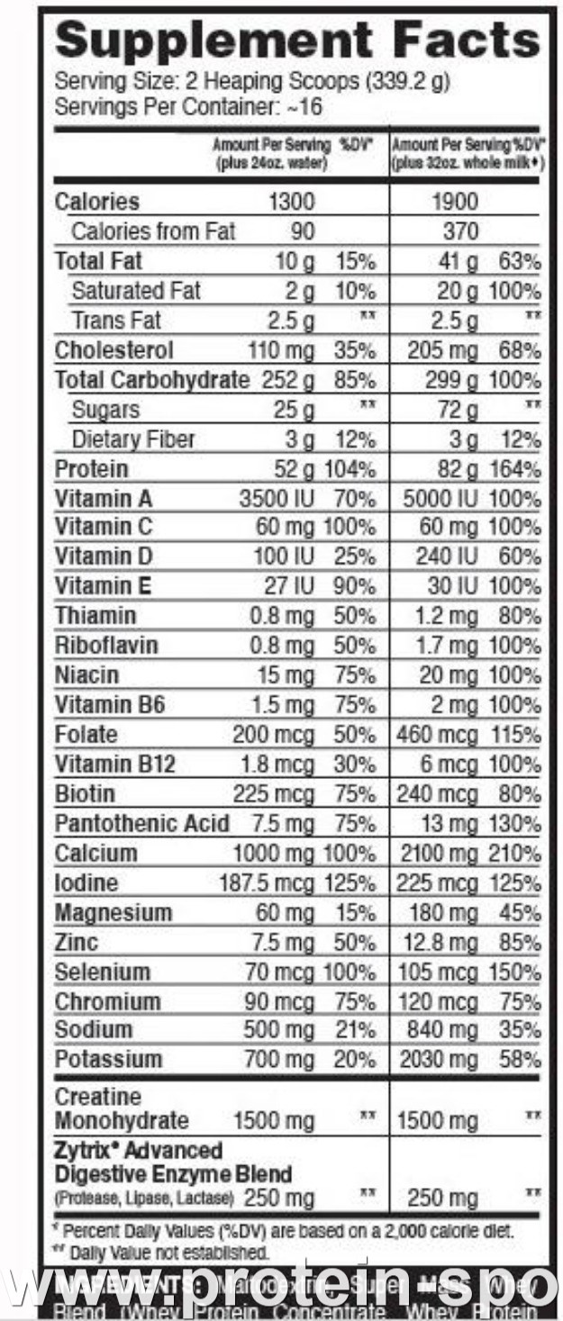 Dymatize Nutrition Super Mass Gainer 5430 грамм
