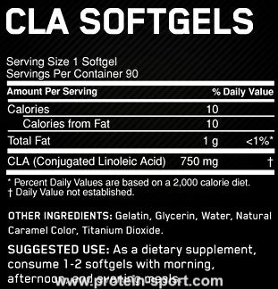 Optimum Nutrition Cla Softgels 90 капсул
