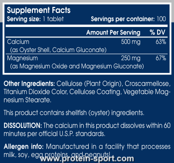 Витаминно-минеральный комплекс Scitex Essentials Calcium-Magnesium 100 таблеток